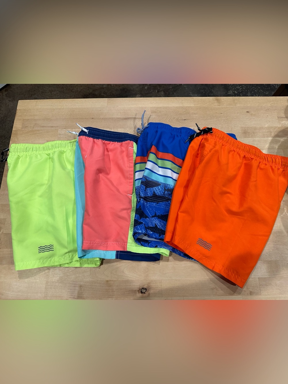 Boys Bright Swim Trunks